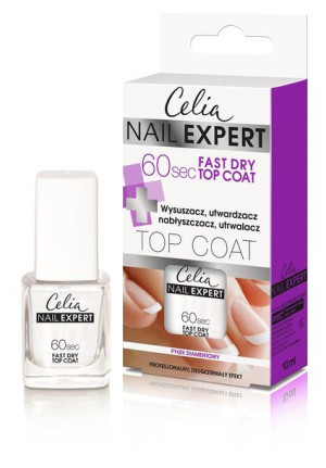 Celia  Nail Expert Top Coat 60S Fast Dry 10Ml