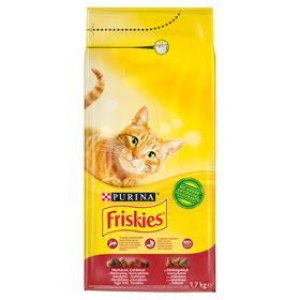 Friskies Z Wołowiną Kurczakiem I Warzywami 1,7 Kg