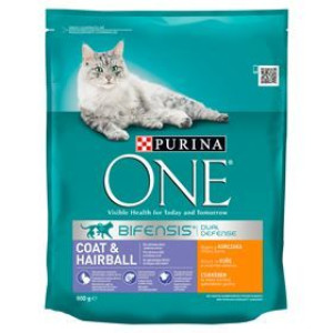 Purina One Coat&hairball Bogata W Kurczaka I Pełne Ziarna 800 G