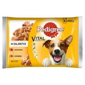 Pedigree Vital Protection W Galaretce Karma Pełnoporcjowa 400 G(4 Saszetki)