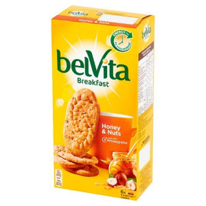 Ciastka orzechy czekolada miód Belvita 300g