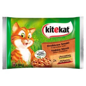 Kitekat Mięsna Uczta W Sosie Karma Pełnoporcjowa 4x100 G