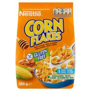 Nestle Corn Flakes Miód I Orzeszki Płatki Śniadaniowe 450 G