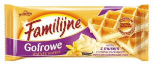 Wafle Familijne Gofrowe o smaku waniliowym 130g