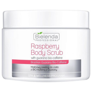 Bielenda Scrub malinowy peeling do ciała z bio-kofeiną z guarany 550g