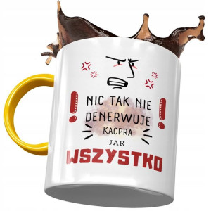Kubek Żółty dla Kacpra Kolegi na Prezent