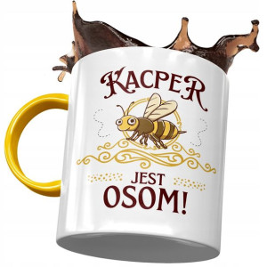 Kubek Żółty dla Kacpra Kolegi na Prezent