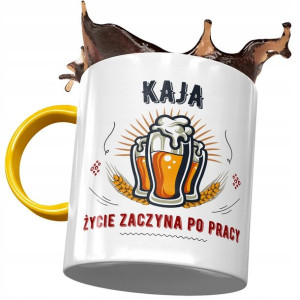 Kubek Żółty Dla Kai Koleżanki na Prezent