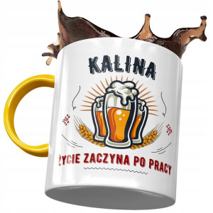 Kubek Żółty Dla Kaliny Żony Przyjaciółki