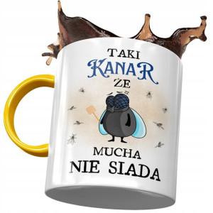 Kubek Żółty Dla Kanara Taki Że Mucha Nie Siada