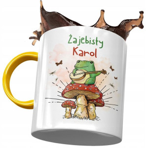 Kubek Żółty Dla Karola Kolegi Męża na Prezent