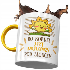 Kubek Żółty dla Kornela Kolegi Prezent na Urodziny