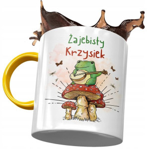 Kubek Żółty Dla Krzyśka Kolegi Męża na Prezent
