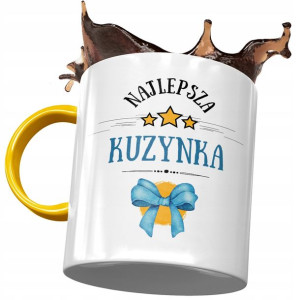 Kubek Żółty Dla Kuzynki na Urodziny na Prezent