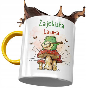 Kubek Żółty Dla Laury Koleżanki Przyjaciółki Żony