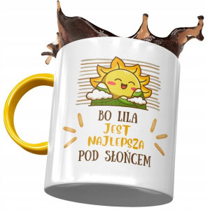 Kubek Żółty Dla Lili Koleżanki Żony na Prezent
