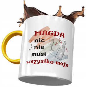 Kubek Żółty Dla Magdy Magdaleny Na Prezent