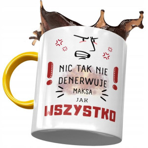 Kubek Żółty Dla Maksa Maksymiliana na Prezent