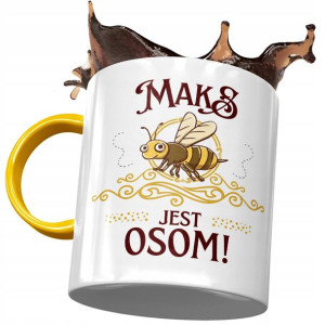 Kubek Żółty Dla Maksa Maksymiliana na Prezent
