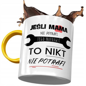Kubek Żółty Dla Mamy Matki na Dzień Mamy