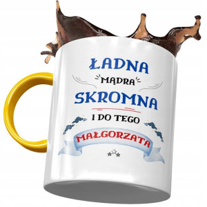 Kubek Żółty Dla Małgorzaty Koleżanki na Prezent