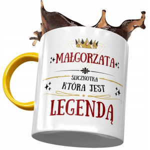 Kubek Żółty Dla Małgorzaty Koleżanki na Prezent
