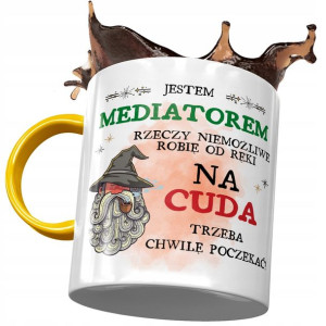 Kubek Żółty Dla Mediatora na Cuda Trzeba Poczekać