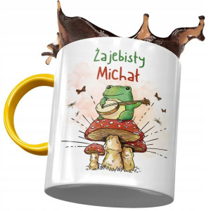 Kubek Żółty Dla Michała Kolegi Męża na Prezent