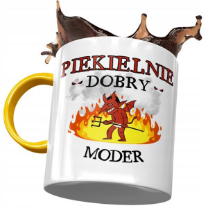Kubek Żółty Dla Modera Piekielnie Dobry Moder