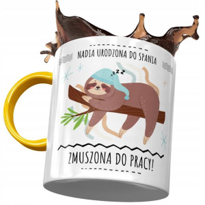 Kubek Żółty Dla Nadii Koleżanki Żony Prezent