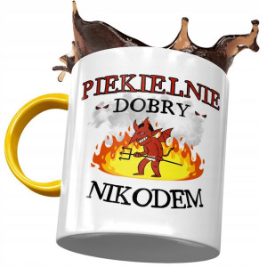 Kubek Żółty Dla Nikodema Nikosia Kolegi Prezent