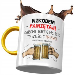 Kubek Żółty Dla Nikodema Nikosia Kolegi Prezent
