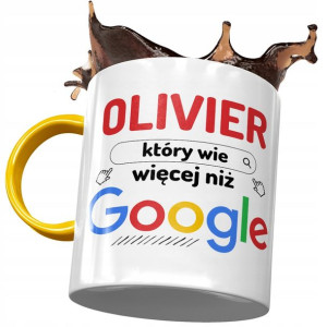 Kubek Żółty dla Oliviera Kolegi na Prezent