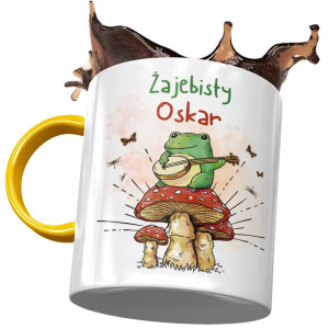 Kubek Żółty Dla Oskara Kolegi Męża syna na Prezent