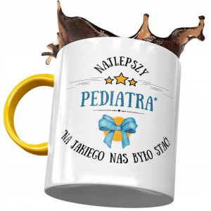Kubek Żółty Dla Pediatry Najlepszy Pediatra Kubek