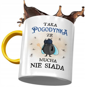 Kubek Żółty Dla Pogodynki Taka Że Mucha Nie Siada