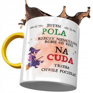 Kubek Żółty Dla Poli Koleżanki Przyjaciółki Żony