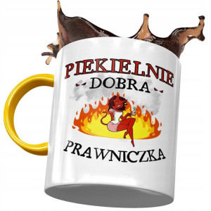 Kubek Żółty Dla Prawniczki Piekielnie Dobra Kubek