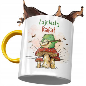 Kubek Żółty dla Rafała Kolegi Przyjaciela Prezent