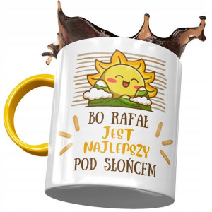 Kubek Żółty dla Rafała Kolegi Przyjaciela Prezent