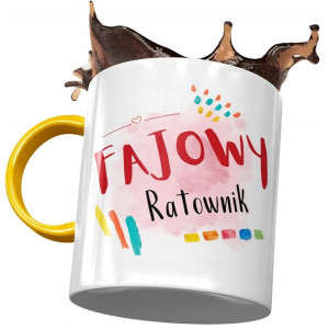 Kubek Żółty Dla Ratownika Fajowy Ratownik Kubek