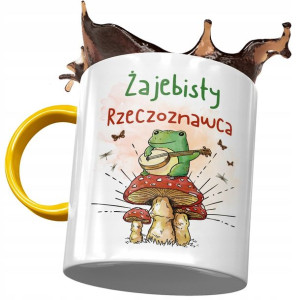 Kubek Żółty Dla Rzeczoznawcy Żajebisty Prezent