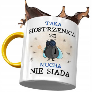 Kubek Żółty Dla Siostrzenicy na Urodziny Prezent
