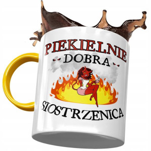 Kubek Żółty Dla Siostrzenicy na Urodziny Prezent