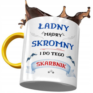 Kubek Żółty Dla Skarbnika Ładny Mądry Skromny