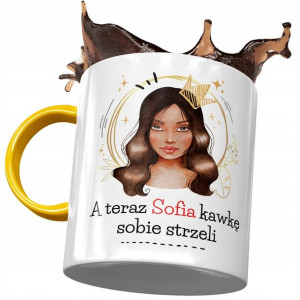 Kubek Żółty Dla Sofii Koleżanki Na Prezent