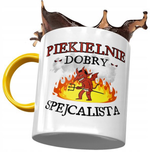 Kubek Żółty Dla Specjalisty Piekielnie Dobry