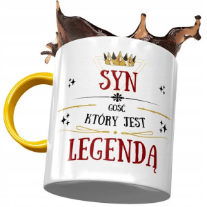 Kubek Żółty Dla Syna na Dzień Dziecka na Prezent