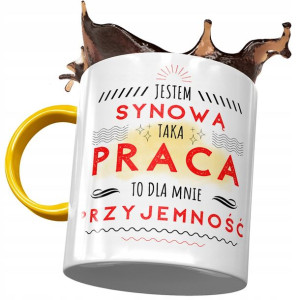 Kubek Żółty Dla Synowej Żony Syna Prezent