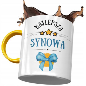 Kubek Żółty Dla Synowej Żony Syna Prezent